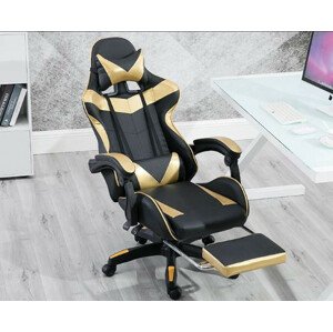 RACING PRO X Gamer szék lábtartóval - Arany-Fekete