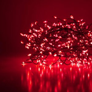 148 LED karácsonyfa izzó 10.4 m - Piros
