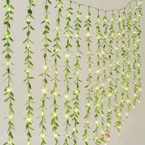 Függő leveles dekor fényfüzér 400 LED 3 x 2 m - Színes