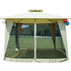 Kerti Pavilon 3,5 x 3,5 m - Pavilon kerti sátor, party sátor, rendezvény sátor szúnyoghálóval