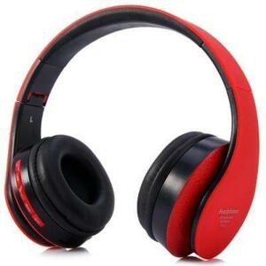 Bluetooth memóriakártyás MP3 fejhallgató - háromféle színben - Piros