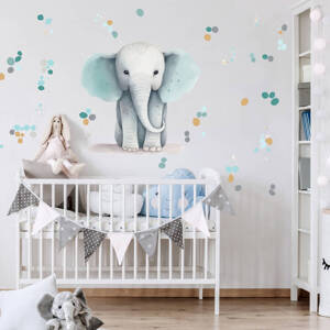 Falmatrica az ágy fölé - Aranyos elefántocska