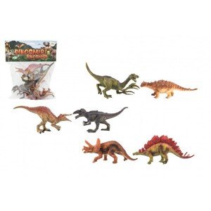 Dinoszaurusz műanyag 15 - 16 cm 6 db