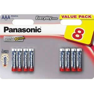 8 elemek PANASONIC AAA 1,5 V mikro