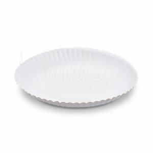 WIMEX s.r.o. Papír tányér (FSC Mix) mély fehér Ø22cm [50 db]