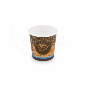 WIMEX s.r.o. Papír pohár "Coffee to go" Ø62mm 110ml `XS: 0,08L/4oz` [50 db]