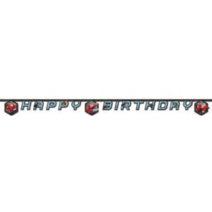 PartyDeco Banner - Happy Birthday - Pókember