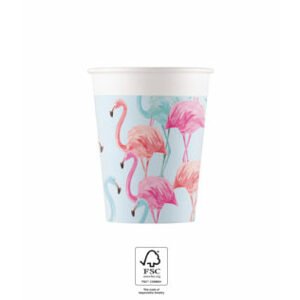 Procos Papír poharak - Flamingo 200 ml 8 drb