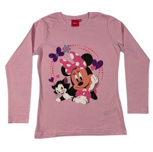 Setino Hosszú újjú lányos trikó - Minnie Mouse rózsaszín Méret - gyermek: 122